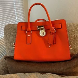 MICHAEL Michael Kors Hamilton Bag Color Clementine
